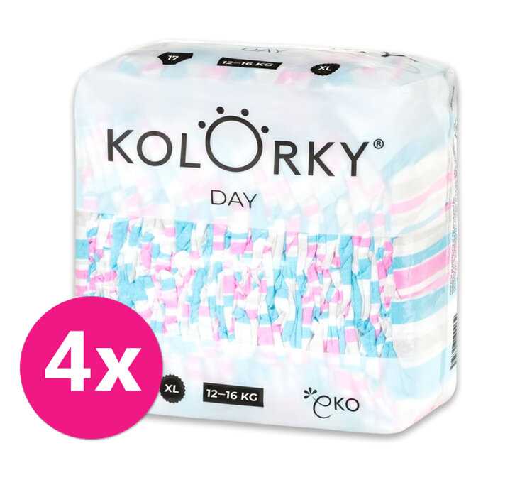 4x KOLORKY DAY Pleny jednorázové eko