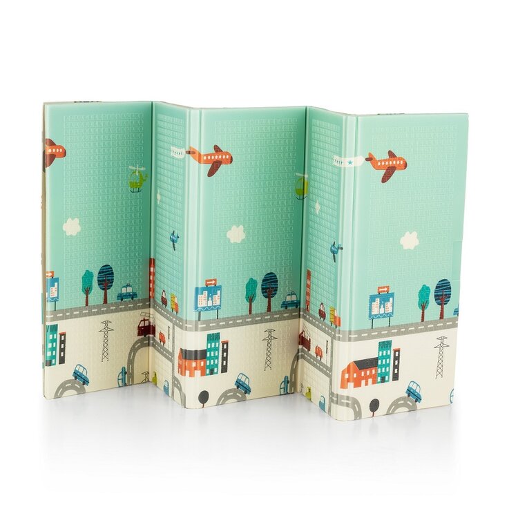PETITE&MARS Podložka na hraní skládací Campy Elephant&City Petite&Mars