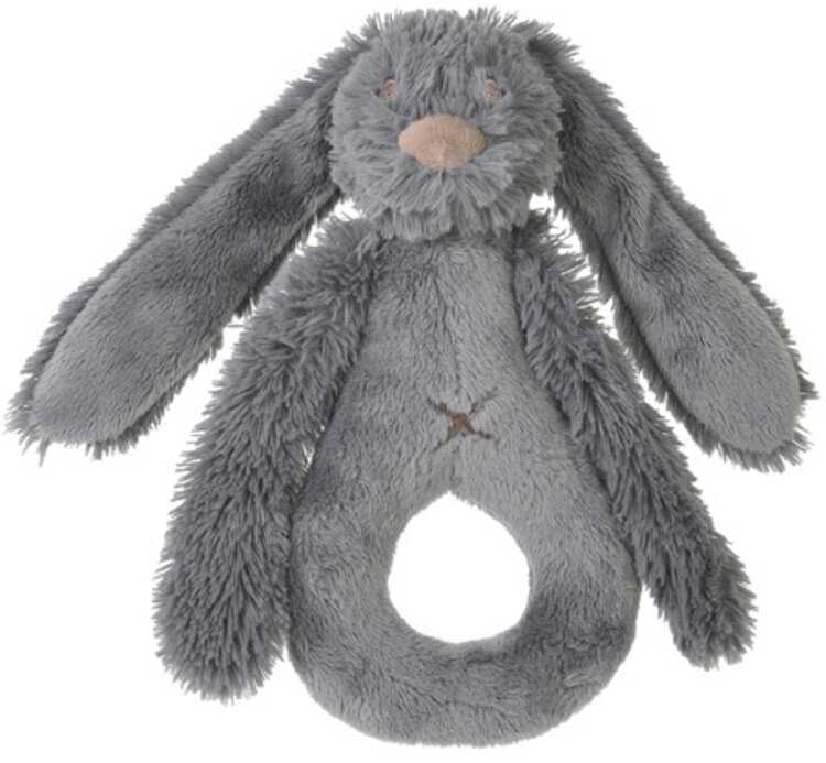 HAPPY HORSE Králíček Richie chrastítko 18 cm šedé Happy Horse
