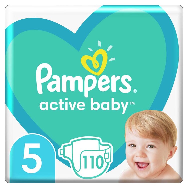 PAMPERS Active Baby Pleny jednorázové 5 (11-16 kg) 110 ks Pampers