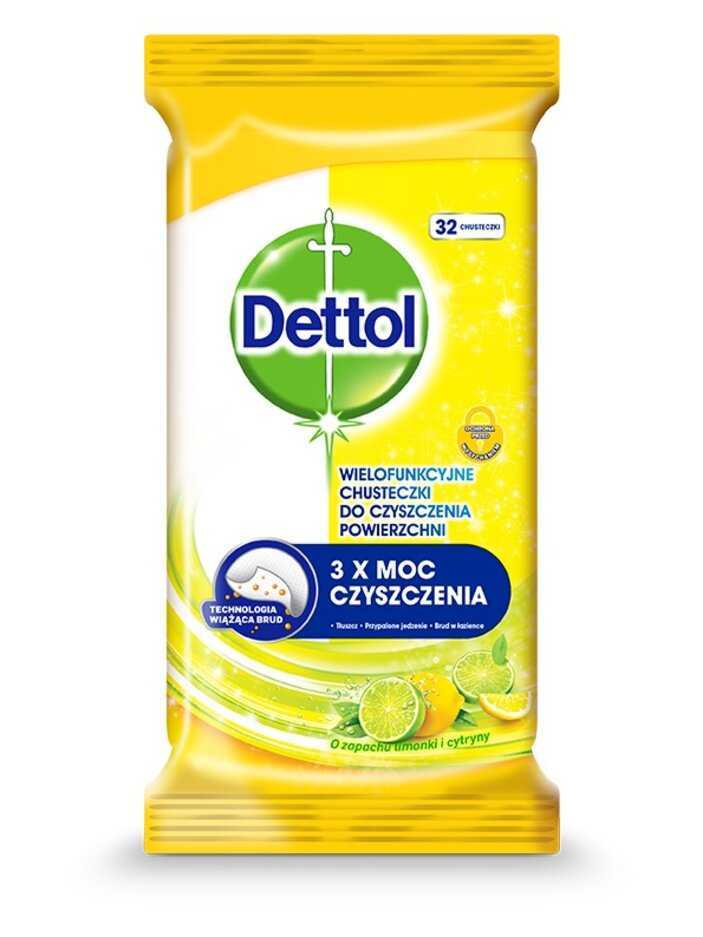 EXP 03.08.2022 DETTOL Ubrousky antibakteriální na povrchy 32 ks