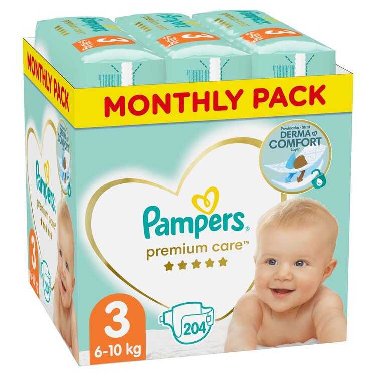 Pampers Premium Care 3 MIDI 5-9 kg 204 ks Pampers