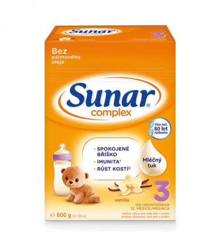 Sunar Complex 3 vanilka 600 g Sunar