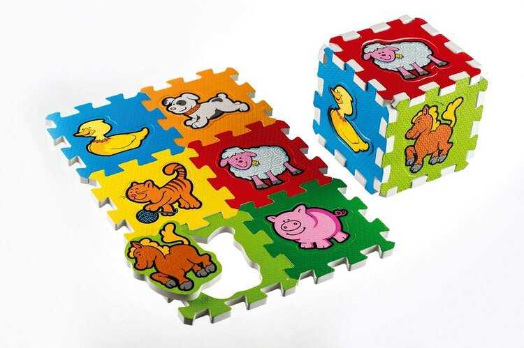 TEDDIES Pěnové puzzle Moje první zvířátka Teddies