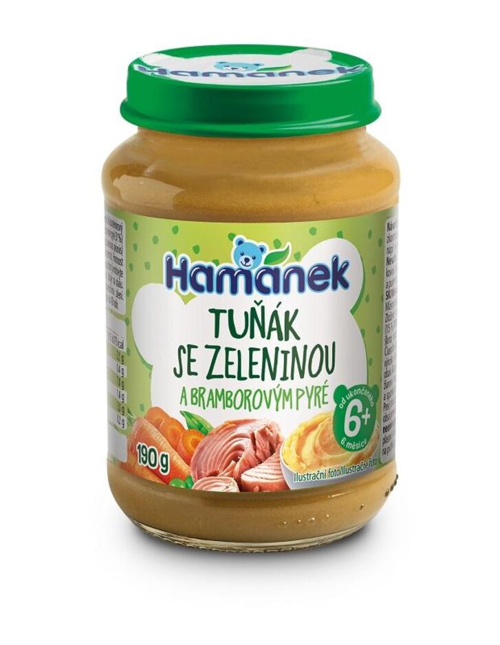 HAMÁNEK Tuňák se zeleninou a brambor 190 g Hamánek