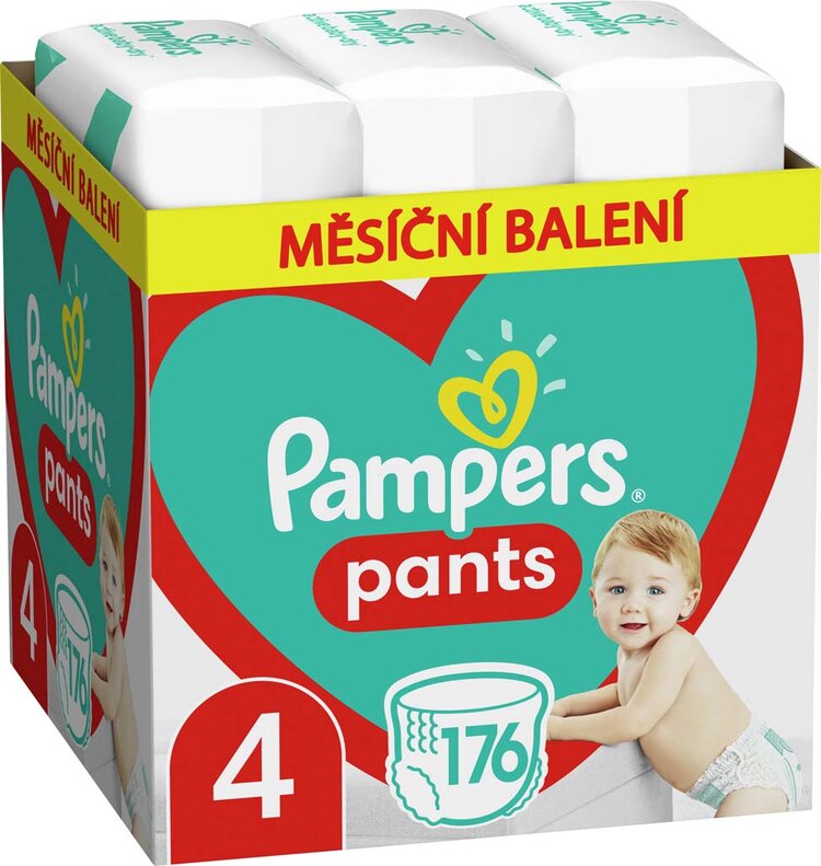 Pampers Pants 4 Active Baby Dry 9-15 kg 176 ks Pampers