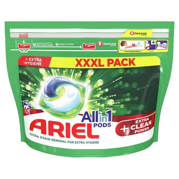 Ariel All-In-1 PODs +Extra Clean Power Kapsle Na Praní 60 PD Ariel