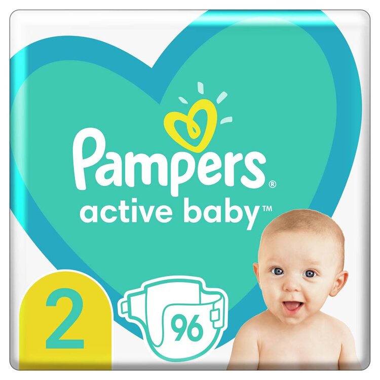 Pampers Active Baby 2 4 - 8 kg 96 ks Pampers