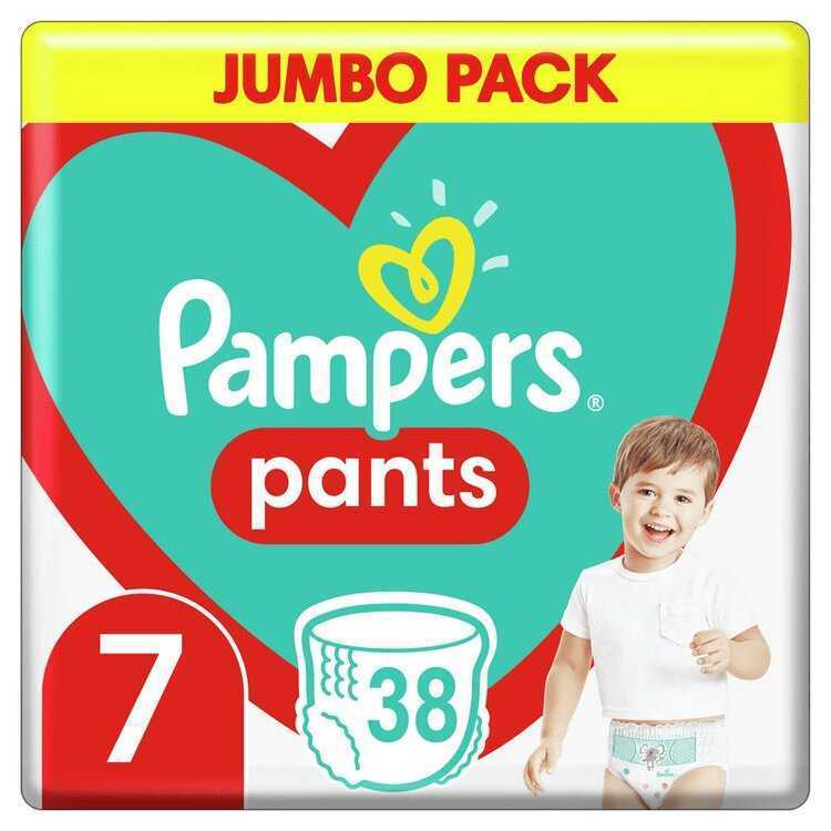 PAMPERS Active Baby-Dry Pants Kalhotky plenkové jednorázové 7 (17 kg+) 38 ks - JUMBO PACK Pampers