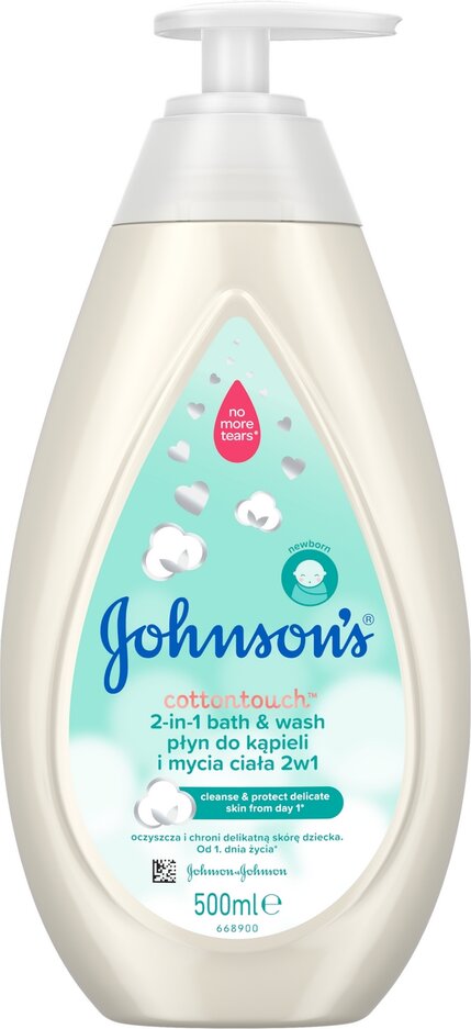JOHNSON'S Cottontouch koupel a mycí gel 2v1 500 ml JOHNSONS