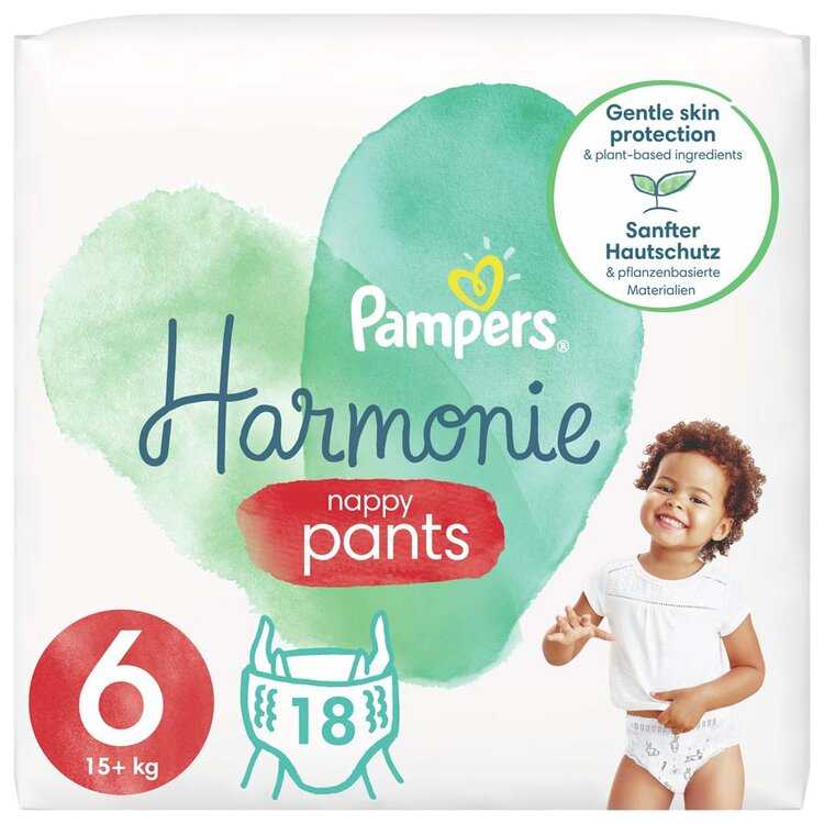 PAMPERS Harmonie Pants Kalhotky plenkové jednorázové 6 (15 kg+) 18 ks Pampers