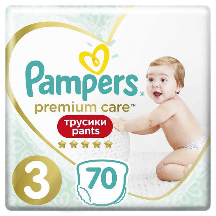 PAMPERS Premium Care Pants Kalhotky plenkové jednorázové 3 (6-11 kg) 70 ks Pampers