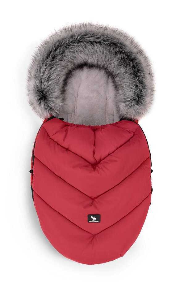 COTTONMOOSE Fusak do kočárku Moose MINI Yukon Red Cottonmoose