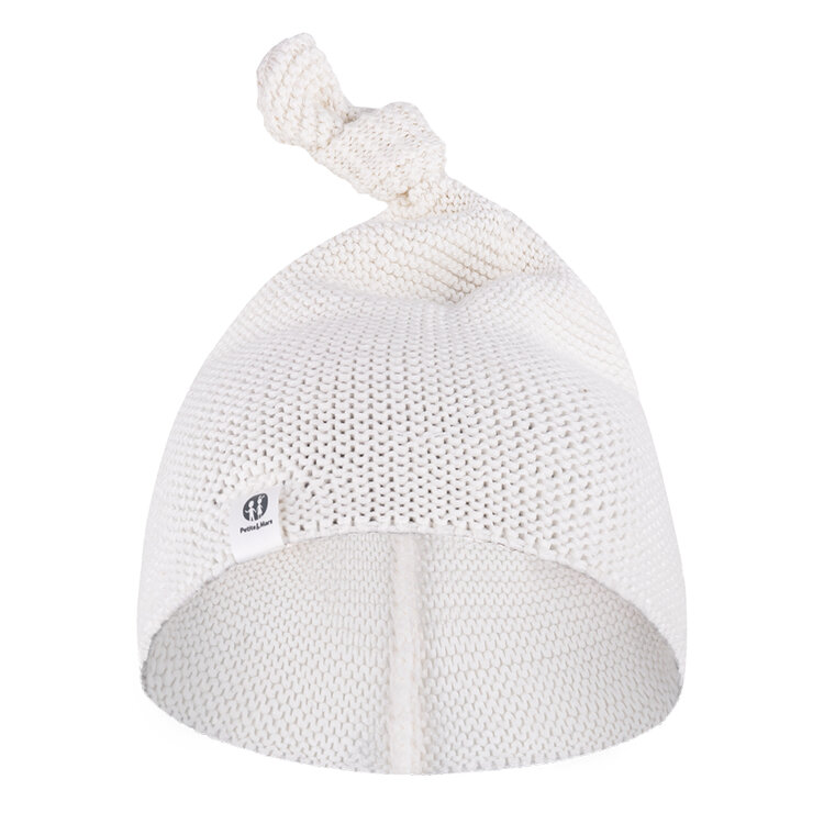 PETITE&MARS Čepice Huggy White 3-6m Petite&Mars