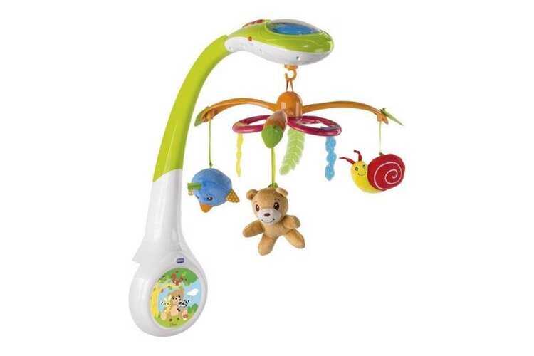 CHICCO Hudební kolotoč nad postýlku s projektorem Magic Forest 3v1 0m+ Chicco