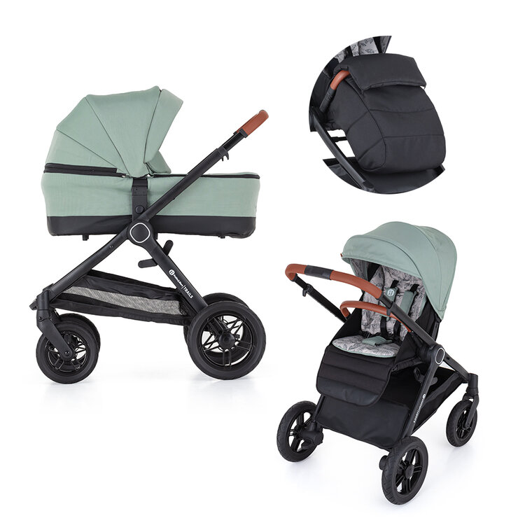 Petite&Mars kombinovaný 2v1 Trails Iron Green 2022 Petite&Mars