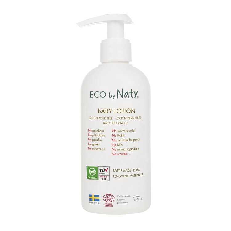 ECO BY NATY Dětské tělové mléko 200 ml Naty Nature Babycare