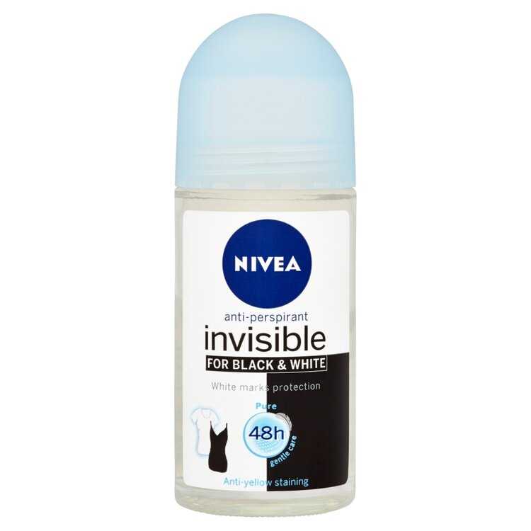 NIVEA Kuličkový Antiperspirant Black a White Pure 50 ml Nivea