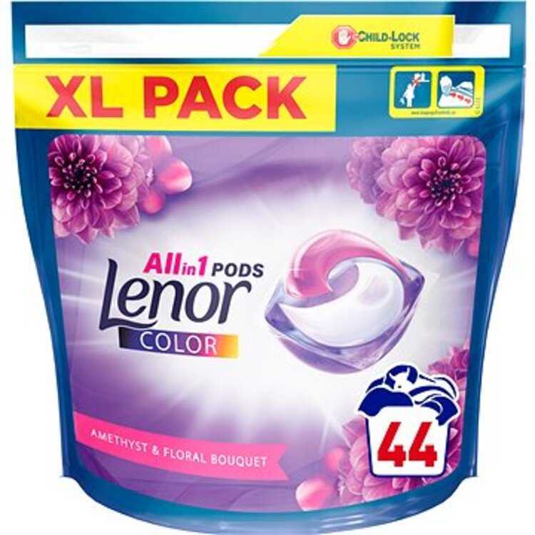 Lenor Amethyst Color All-in-1 Kapsle na praní 44 ks Lenor