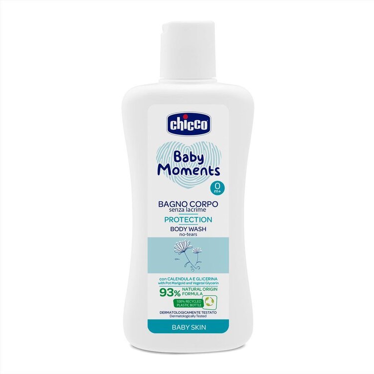 CHICCO Šampon na tělo Baby Moments Protection 93 % přírodních složek 200 ml Chicco