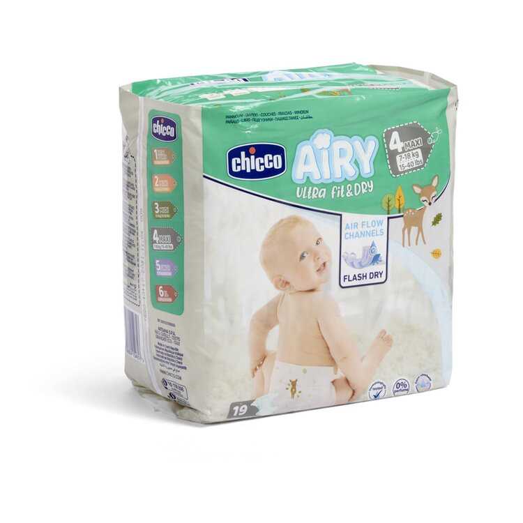 CHICCO Airy Pleny jednorázové 4 Maxi (7-18 kg) 19 ks Chicco