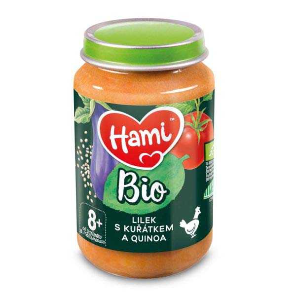 6x HAMI BIO Masozeleninový příkrm Lilek s kuřátkem a quinoa 190 g