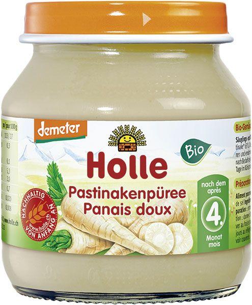 6x HOLLE BIO Pastinákové pyré (125 g) - zeleninový příkrm Holle