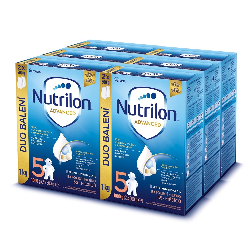 Nutrilon 5 Advanced DUO balení 6 x 1 kg Nutrilon