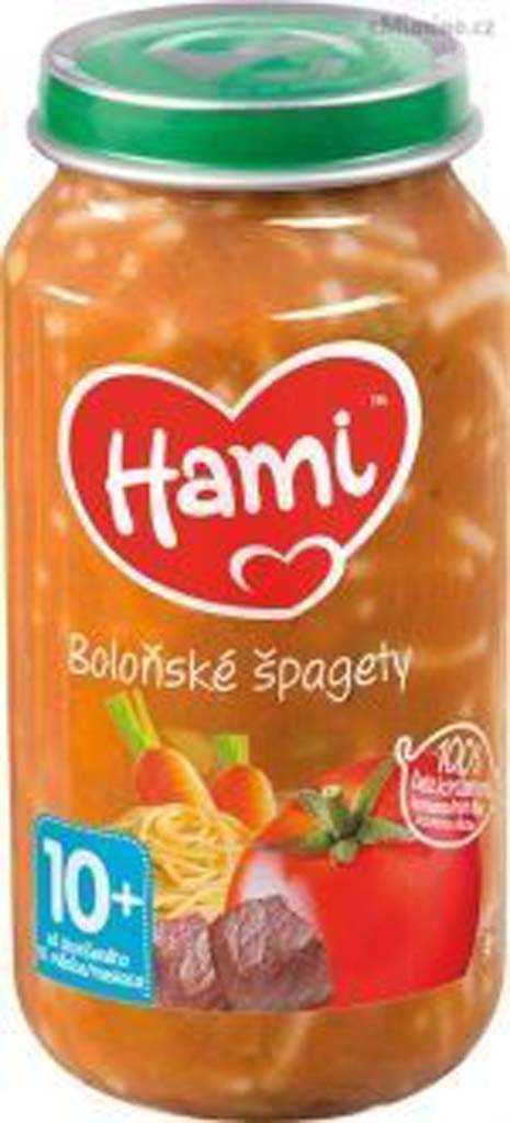 3x HAMI Boloňské špagety (250 g) - maso-zeleninový příkrm Hami