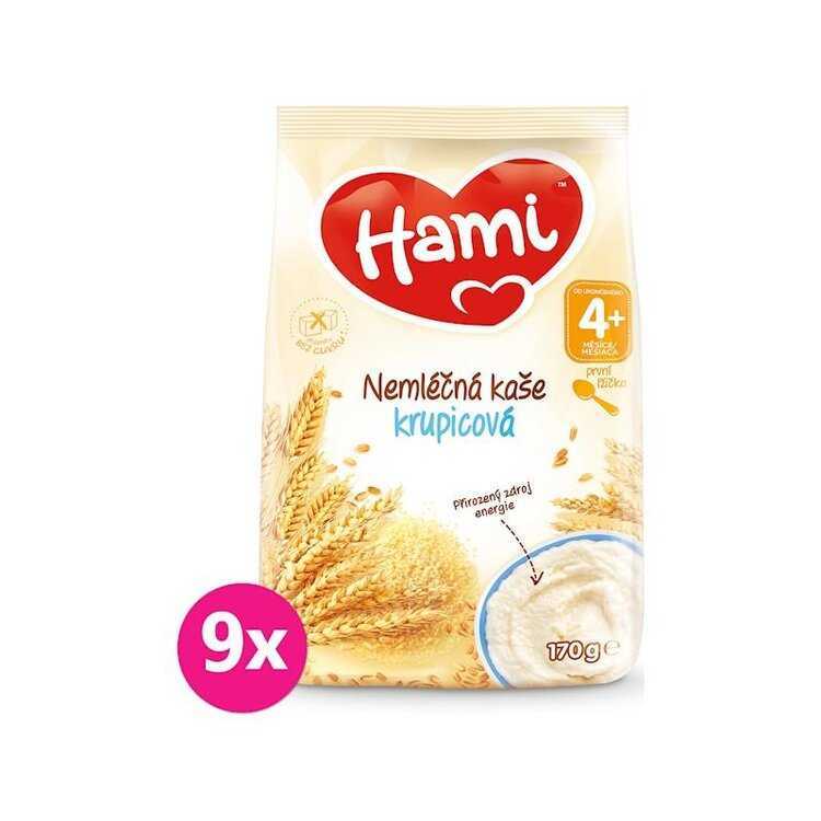 9x HAMI Kaše nemléčná krupicová 170 g Hami