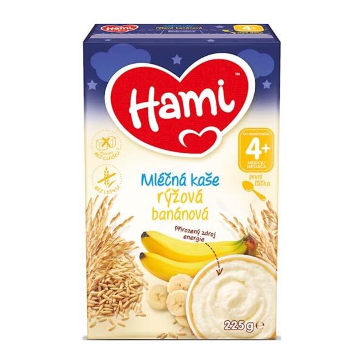 Hami rýžová banánová na dobrou noc 225 g Hami