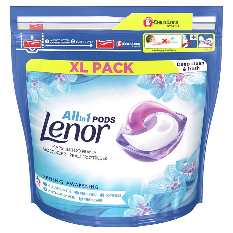 Lenor Spring Awakening All-in-1 Kapsle na praní 44 ks Lenor