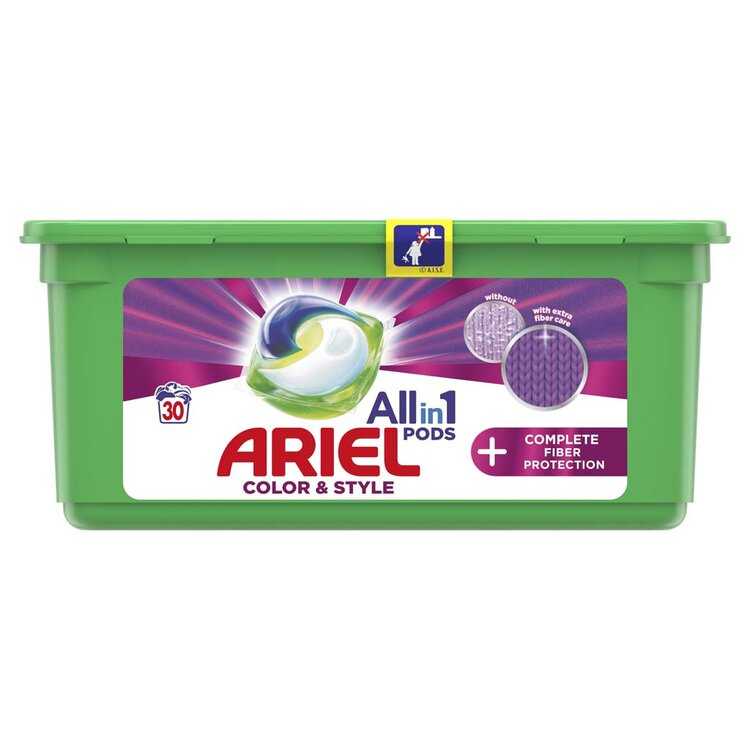 Ariel All-In-1 PODs + Technologie Ochrany Vláken Kapsle Na Praní 30 PD Ariel