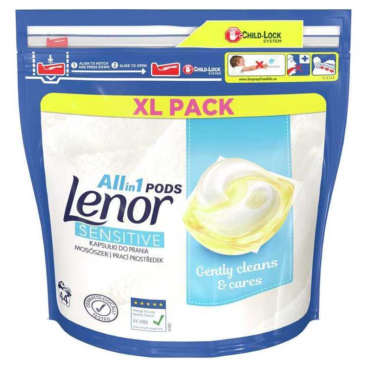 Lenor gelové kapsle Allin1 Sensitive 44 ks Lenor