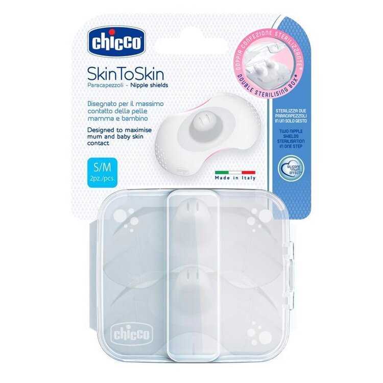 CHICCO Chránič bradavek SkinToSkin silikon 2 ks S/M Chicco