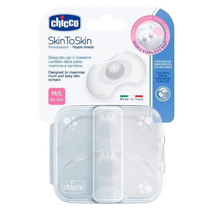 CHICCO Chránič bradavek SkinToSkin silikon 2 ks M/L Chicco