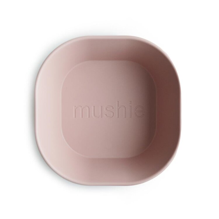 MUSHIE Hranatá miska 2-balení Blush Mushie