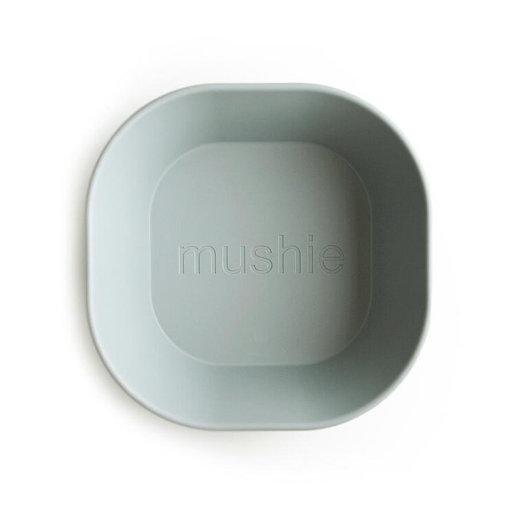 MUSHIE Hranatá miska 2-balení Sage Mushie