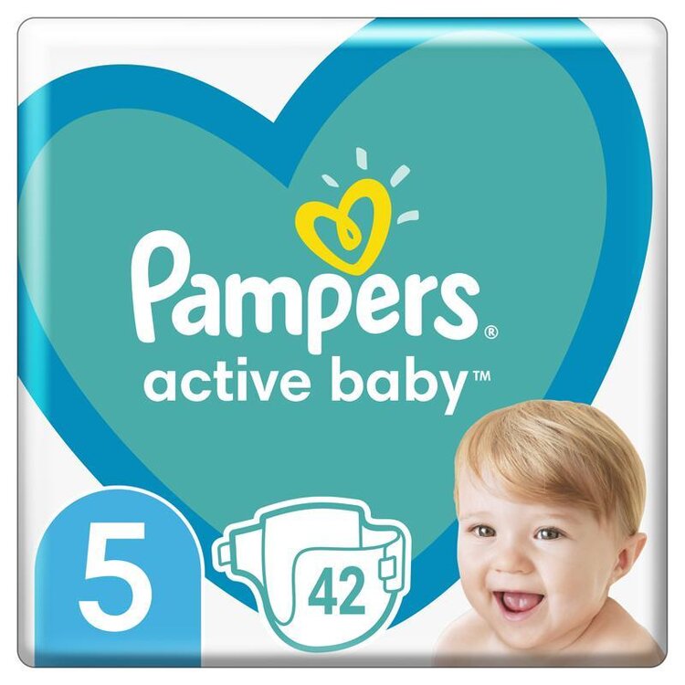 PAMPERS Active Baby Pleny jednorázové 5 (11-16 kg) 42 ks Pampers
