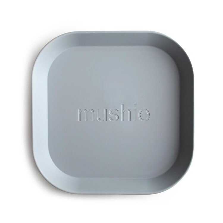 MUSHIE Hranatý talíř 2-balení Cloud Mushie
