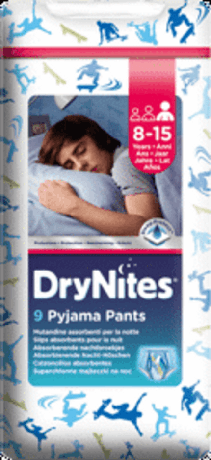 HUGGIES DryNites Kalhotky plenkové jednorázové pro chlapce 8-15 let (27-57 kg) 9 ks Huggies