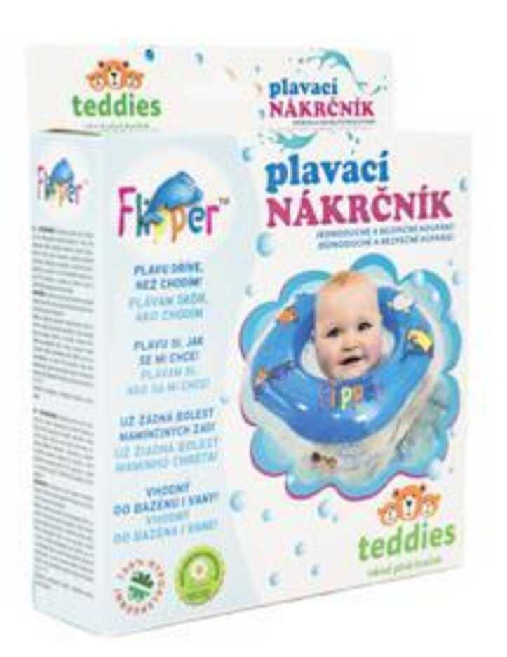 TEDDIES Plavací nákrčník Flipper modrý Teddies