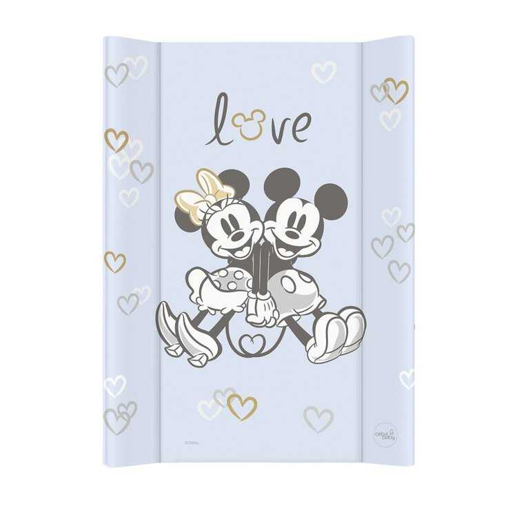 CEBA Podložka přebalovací s pevnou deskou COMFORT (50x70) Disney Minnie & Mickey Blue Ceba