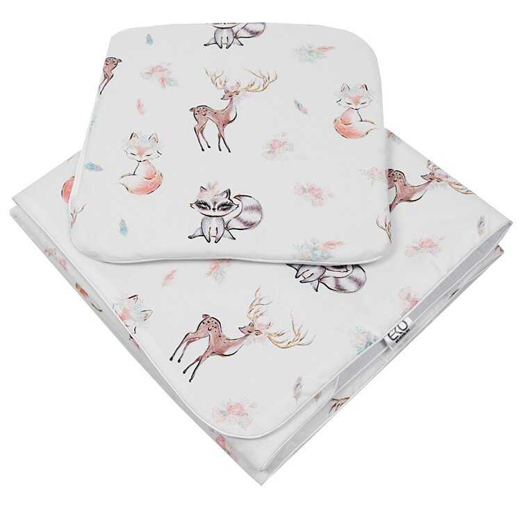 EKO Sada do kočárku 2-dílná bavlněná Fawns Eko