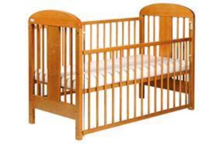 PUPPOLINA Olina postýlka se stahovací bočnicí Buk Puppolina