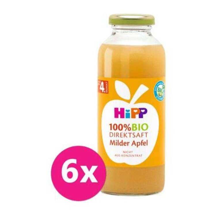 6x HiPP 100 % Bio Juice Jablečná šťáva HiPP