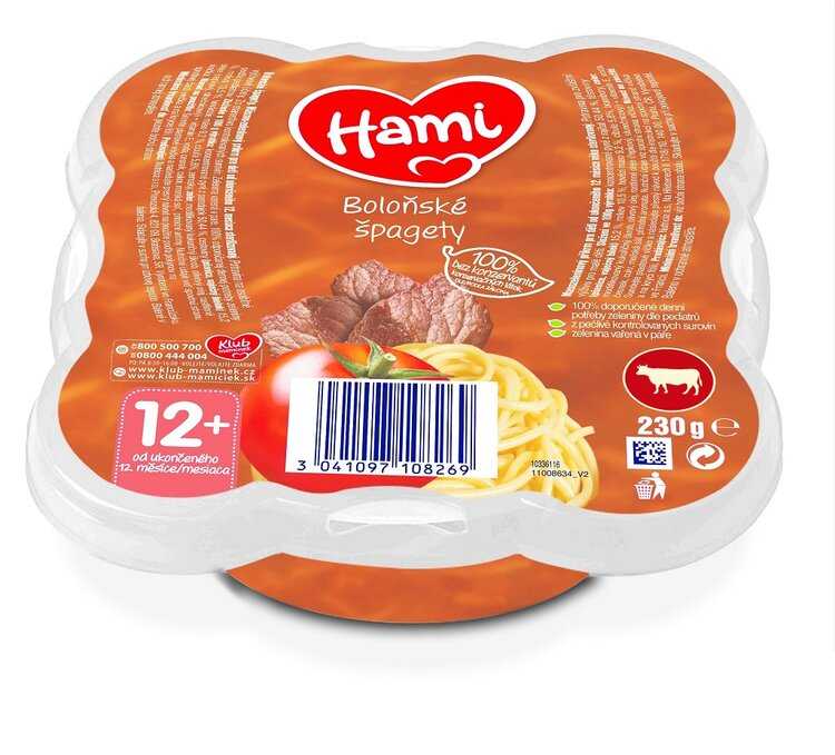 Hami Malý Gurmán Boloňské špagety 230 g Hami