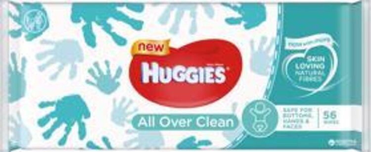 HUGGIES Single All Over Clean 56 ks - vlhčené ubrousky Huggies