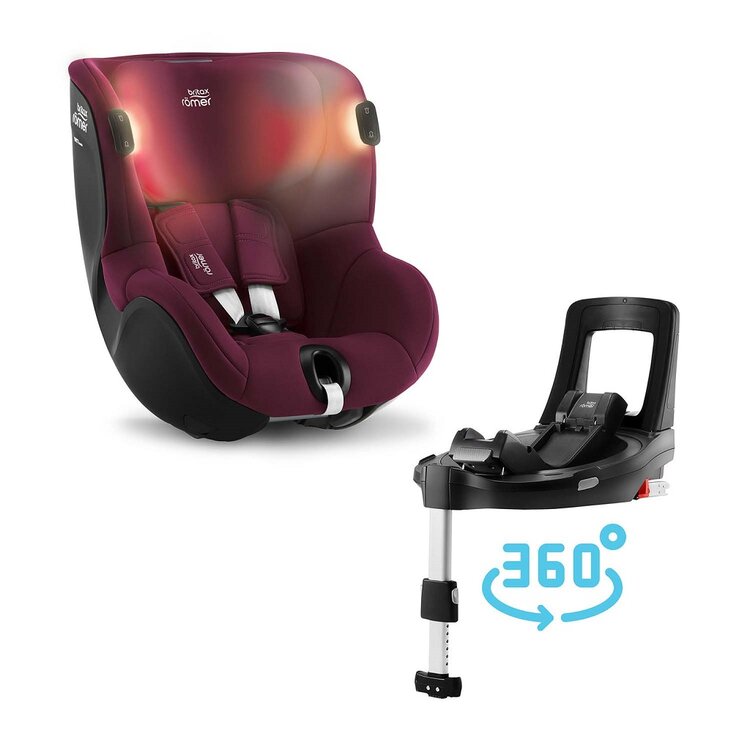 BRITAX RÖMER Dualfix iSense Bundle Flex iSense 2022 burgundy red Britax Römer