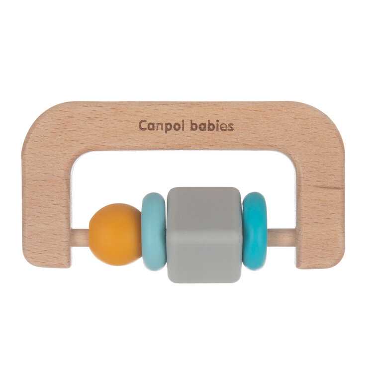 CANPOL BABIES Kousátko dřevěno/silikonové Canpol Babies